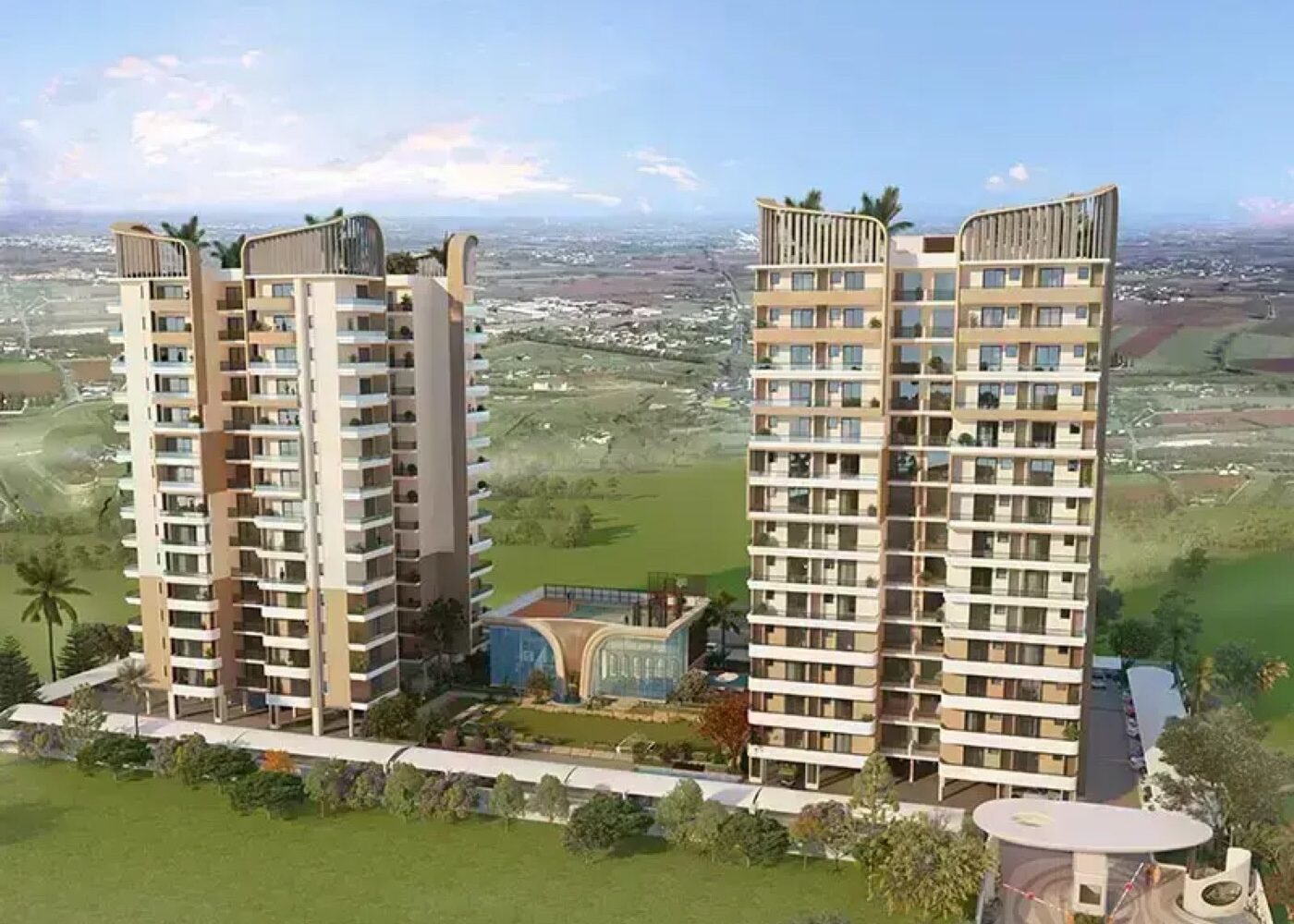 Skyline Elevate Airport Road Zirakpur, project view